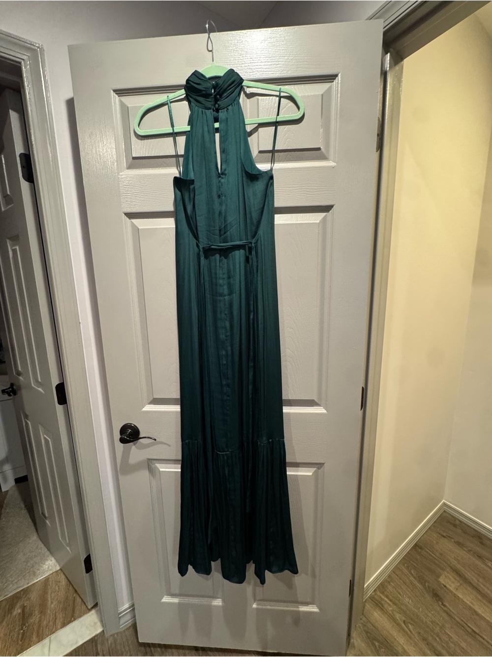 Banana Republic Teal Green Halter Maxi Dress - Picture 4 of 6
